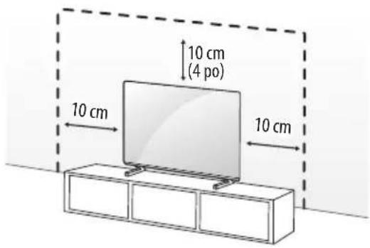 LG OLED77G1PUA - Installation sur une table - 1