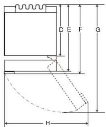 LG GBB530SWQWB - Dimensions and Clearances - 2