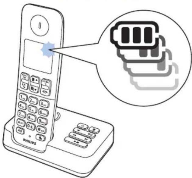 PHILIPS D2503B - Charge du combiné - 1