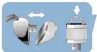 PHILIPS Swarovski FM01SW60 - Connecting the USB memory key to your computer - 1