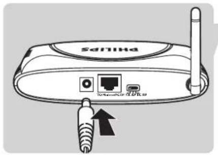 PHILIPS SNR6500 - Raccordement du module d'extension sans fil au secteur - 3