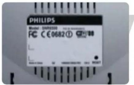 PHILIPS SNR6500 - Illustration du panneau arrière décrivant les ports et les boutons - 1