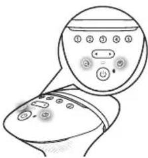 PHILIPS Lumea Prestige BRI948 - Selecting the light intensity - 1