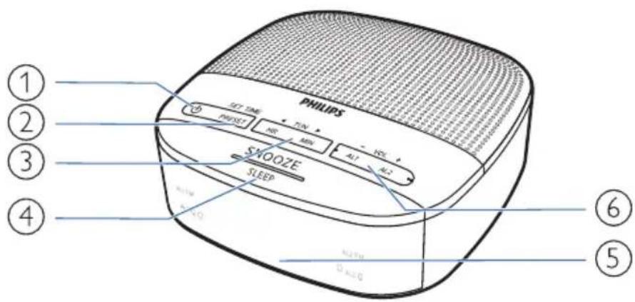 PHILIPS TAR3205 - AL1 / AL2 / - VOL + - 1