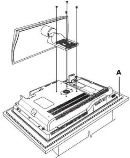 HP Pavilion LC2600N - WARNING: The stand is heavy. Do not drop the stand. - 1