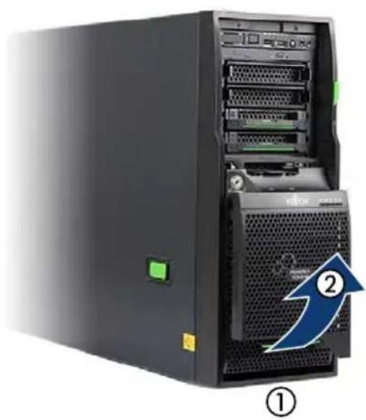 FUJITSU Primergy TX2540 M1 - Permettre l'accès aux lecteurs accessibles - 3