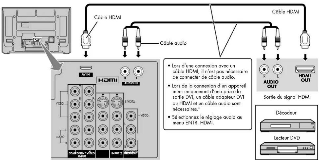 HP Pavilion PE4200N - Connexion de HDMI - 1