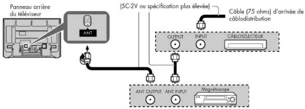 HP Pavilion PE4200N - Connexion d'un décodeur cable et d'un magnétoscope : - 1