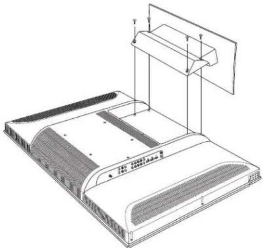 HP MediaSmart SL4278N - Montaje y desmontaje de la base - 3