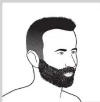 PHILIPS Senso Touch 3D RQ1252 - Using the Beard Styler attachment with comb - 9