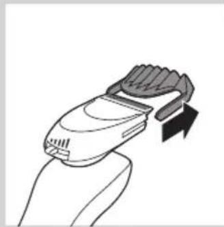 PHILIPS Senso Touch 3D RQ1252 - Using the Beard Styler attachment with comb - 5