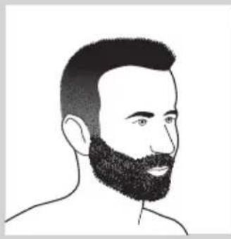PHILIPS Senso Touch 3D RQ1252 - Tipi di barba - 1