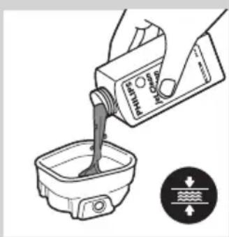 PHILIPS Senso Touch 3D RQ1252 - Preparación del sistema Jet Clean para su uso - 2