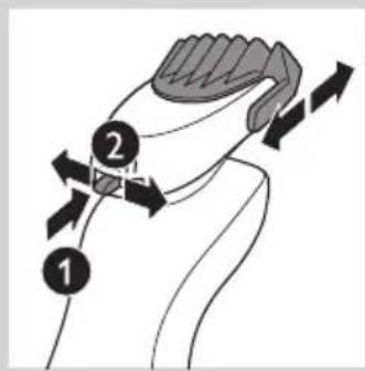 PHILIPS Senso Touch 3D RQ1252 - Het Beard Styler-hulpstuk met de kam gebruiken - 2