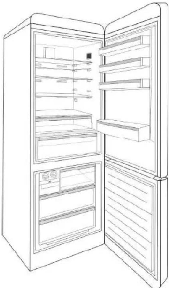SMEG FAB38RWH5 - Remplacement de l'éclairage à DEL - 1