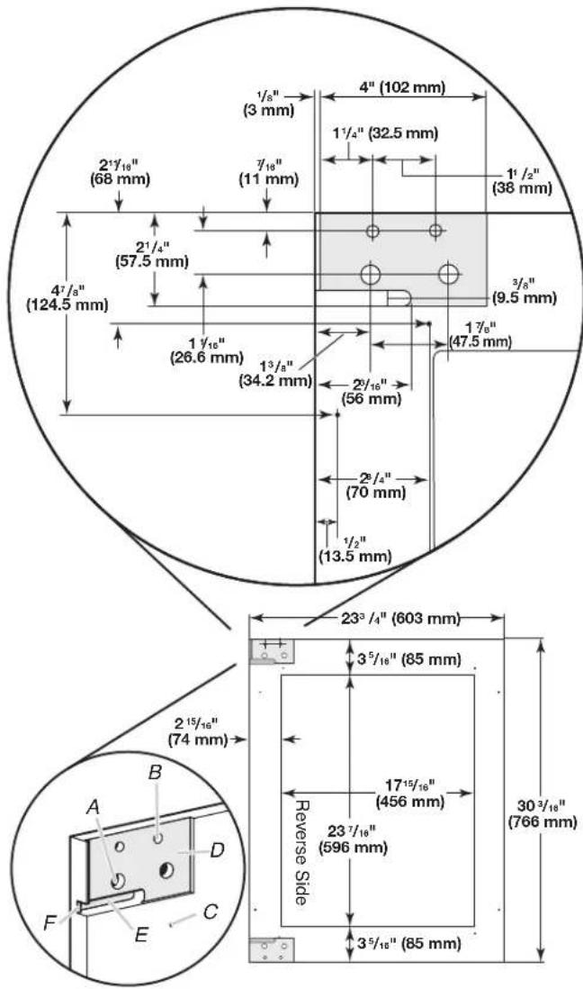 JENN-AIR JUB24FLECX - Overlay Panel—Rear View - 1