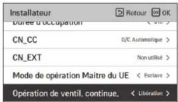 LG PREMTBB10 - Réglage du fonctionnement continu de ventilateur (climatiseur) - 1