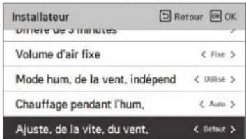 LG PREMTBB10 - Alignement de la vitesse du ventilateur (ventilateur classique) - 1
