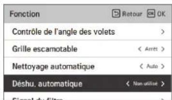 LG PREMTBB10 - Réglage de la déshumidification automatique - 1