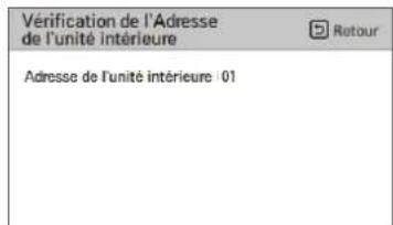 LG PREMTBB10 - Vérification de l'adresse de l'unité interieure (climatiseur / ventilateur DX) - 3