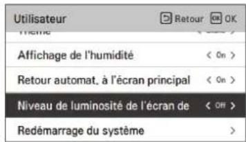 LG PREMTBB10 - Réglage du niveau de luminosité de l'écran de l'unité interieure - 1