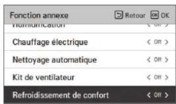 LG PREMTBB10 - Réglage du refroidissement de comport - 1