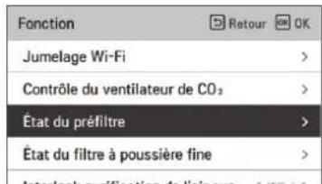 LG PREMTBB10 - Etat du pré-filtre/état du filtré à poussière fine (ventilation). - 1