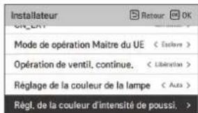 LG PREMTBB10 - Réglage de la couleur d'intensité de poussière - 1