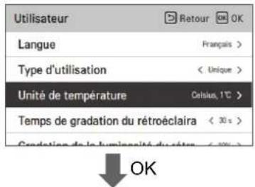 LG PREMTBB10 - Réglage de l'unité de température - 1