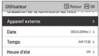 LG PREMTBB10 - Réglage du dispositif externe - 1