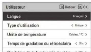 LG PREMTBB10 - Réglage de la langue - 1