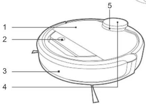 ECOVACS DEEBOT OZMO 937 - Diagramme schématique du produit - 1