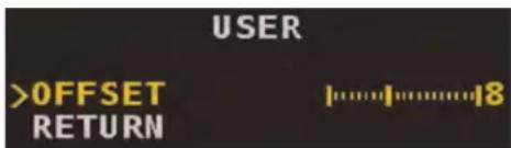 USER >OFFSET RETURN