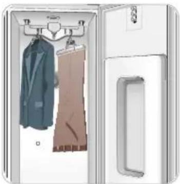 LG S3MFBN - Colocación de pantalones en las perchas para pantalones - 3