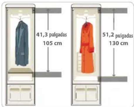 41,3 pulgadas 105 cm 51,2 pulgadas 130 cm