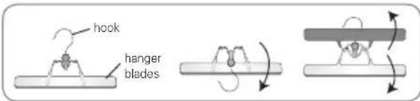hook hanger blades