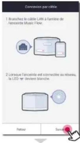 LG NP8540 - Raccordement de l'enceinte à votre réseau avec un cable de réseau local - 6