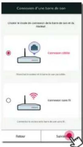 LG NP8540 - Raccordement de l'enceinte à votre réseau avec un cable de réseau local - 4