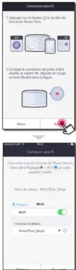 LG NP8540 - Connexion de l'enceinte à votre réseau via la méthode de configuration Wi-Fi (iOS) - 6