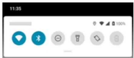 MOTOROLA Moto G40 Fusion - Ouverture des paramètres rapides - 1