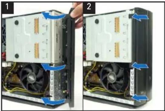 ASUS P2P5945G - Ön panel kapağının yeniden takılması - 1