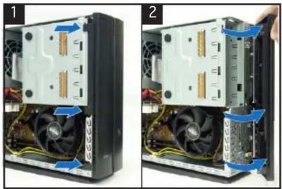 ASUS P2P5945G - Removing the front panel cover - 1