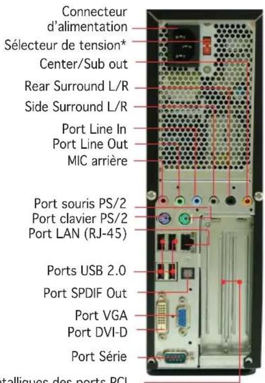 ASUS P2P5945G - Caractéristiques de l'arrière - 1