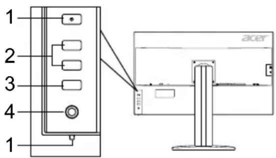 ACER BM320 - Udvendige knapper - 2