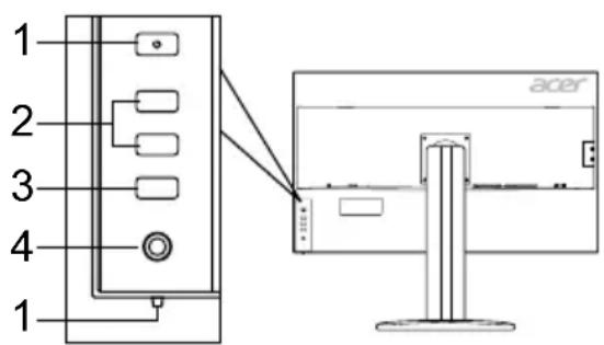 ACER BM320 - Külső kezelöszervek - 3