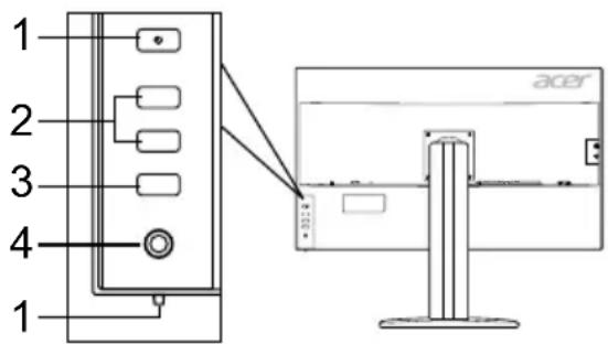 ACER BM320 - Controles externos - 1