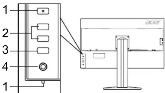 ACER BM320 - Zewnetrzne elementy sterujuce - 3