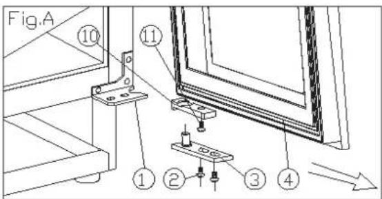 HOOVER HWCB 60D UKSSMN - Fermo della porta 11. Vite - 1