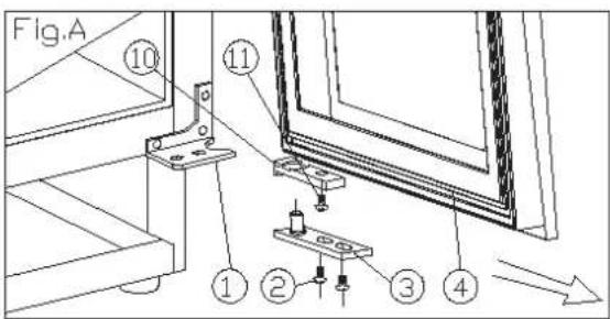 HOOVER HWCB 60D UKSSMN - Dispositivo de limite da porta 11. Aparafusar - 1
