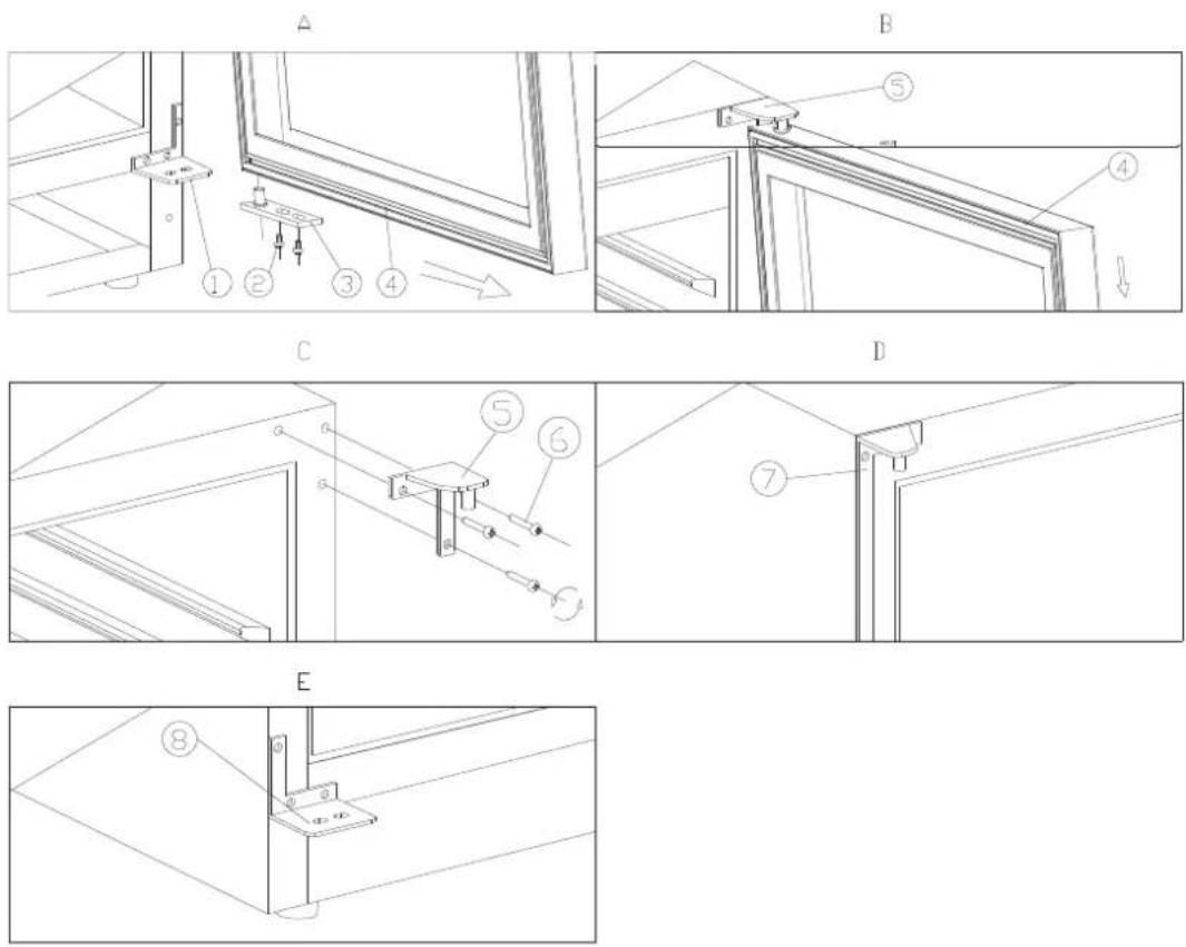 HOOVER HWCB 60D UKSSMN - Type B (pour porte mince en acier inoxydable) - 1